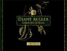 Tablet Screenshot of dianemillerquarterhorses.com